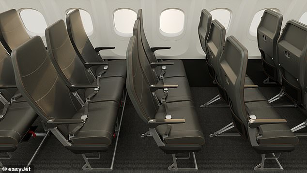 From 2028, select easyJet aircraft will be fitted with the all-new Kestrel seat, which provides up to two inches of knee and shin space without the need to recline