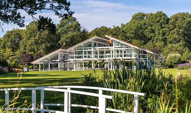 This state of the art eco-mansion on the border of Surrey and West Sussex is for sale for £4million