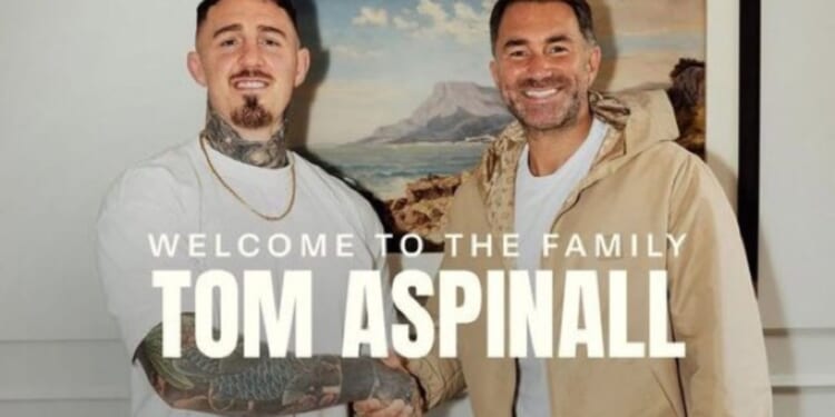 Eddie Hearn hits back at Dana White after Conor Benn ‘betrayal’ by signing UFC champ Tom Aspinall to management deal