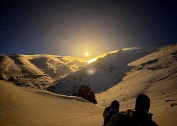 Israeli troops ski into southern Lebanon from territory in Syria. The cross-border operation was the first of its kind by the IDF