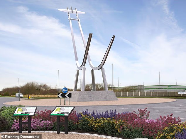 Peter Naylor, is a local artist who created 'The Bolt of Lightning' sculpture in Warrington that depicts a US fighter aircraft that was used in the Second World War