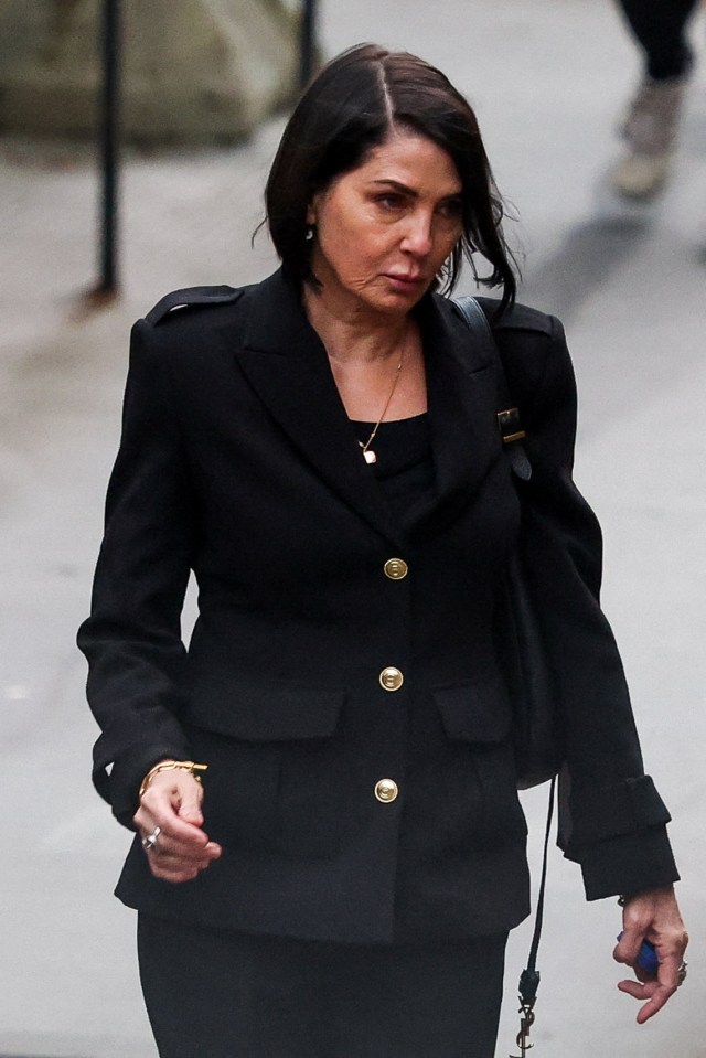 Actor Sadie Frost arriving at the High Court in London.