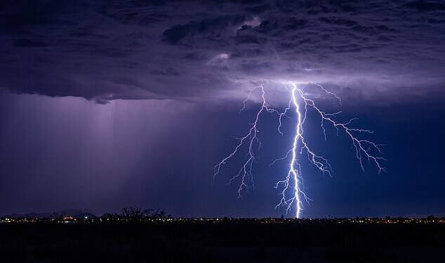 It is estimated that around 240,000 people are injured by lightning strikes across the world every year, with around 10 per cent of people likely to die as a result
