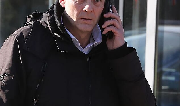 Mark Richards, 48, was banned from driving after admitting being involved in the crash in January