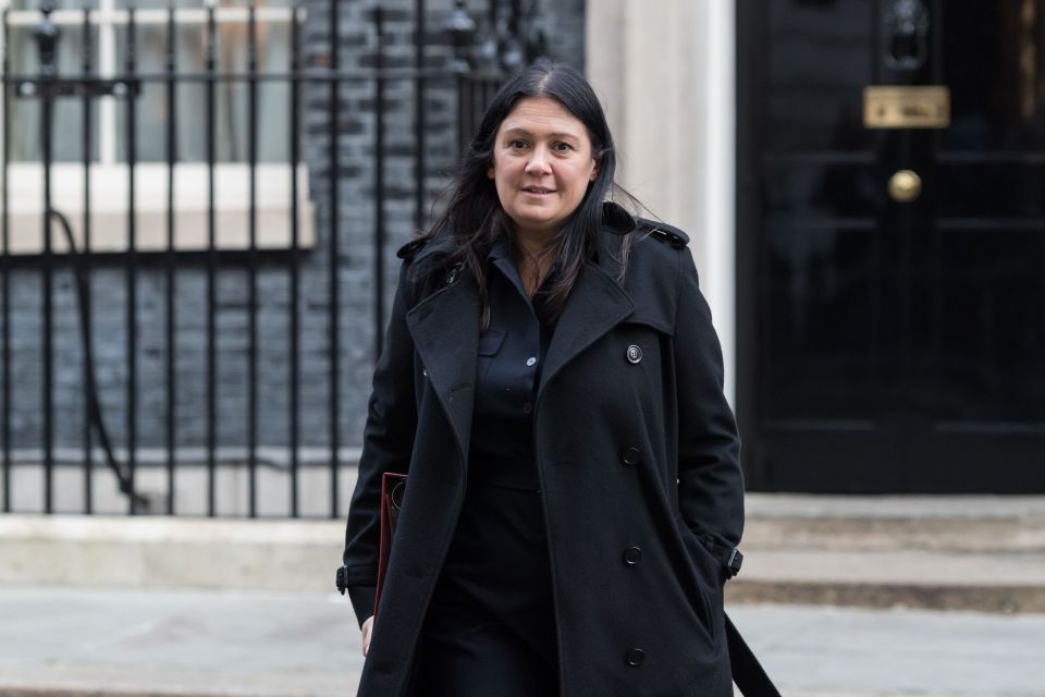 Secretary of State for Culture, Media and Sport Lisa Nandy leaving 10 Downing Street.