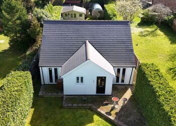 The annexe in the back garden of Tracy and Paul Allen's house in Gillingham, Kent