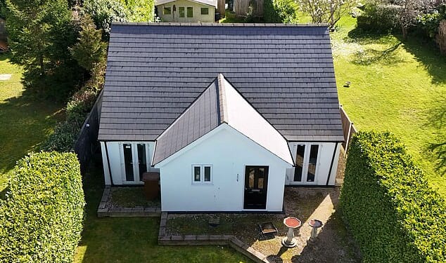 The annexe in the back garden of Tracy and Paul Allen's house in Gillingham, Kent
