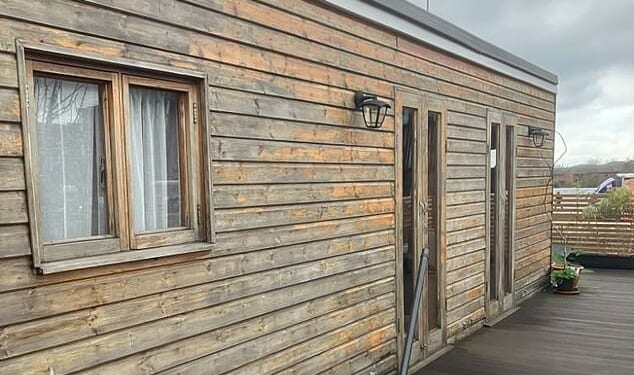 Terrified of his now seven-year-old son falling victim to London's growing street crime epidemic he spent £40,000 building a wooden games room on top of his flat