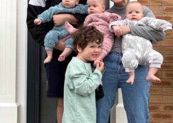 Jamie and Hayley McEvoy, have welcomed triplets after paying for IVF treatment