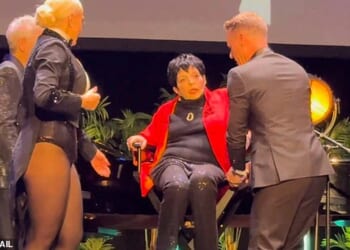 Hollywood icon Liza Minnelli was joined on stage by song-and-dance man Michael Feinstein and her niece, Vanessa Jade O’Neill, at the Million Dollar Theater on Tuesday for the Los Angeles stop of her book tour