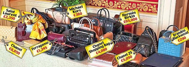 The most popular brand on display on Wednesday was from French luxury fashion house Chanel