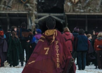 The upcoming Harry Potter TV series released its first official picture – teasing the boy wizard gearing up for Quidditch