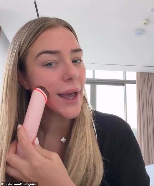 Social media influencer and WAG Taylor Ward has insisted the missile strikes and suicide drones which have rocked the Middle East for five days 'are in the past now'