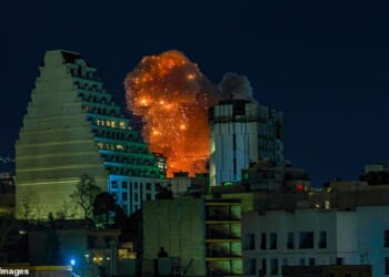 The skies over Tehran turned a disquieting red and filled with acrid smoke after US and Israeli forces struck several oil depots in the Iranian capital