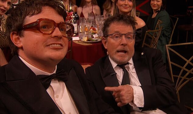 Michael J. Fox made a cheeky joke while introducing his son Sam to the audience in a speech at the Actor Awards, formerly the SAG Awards
