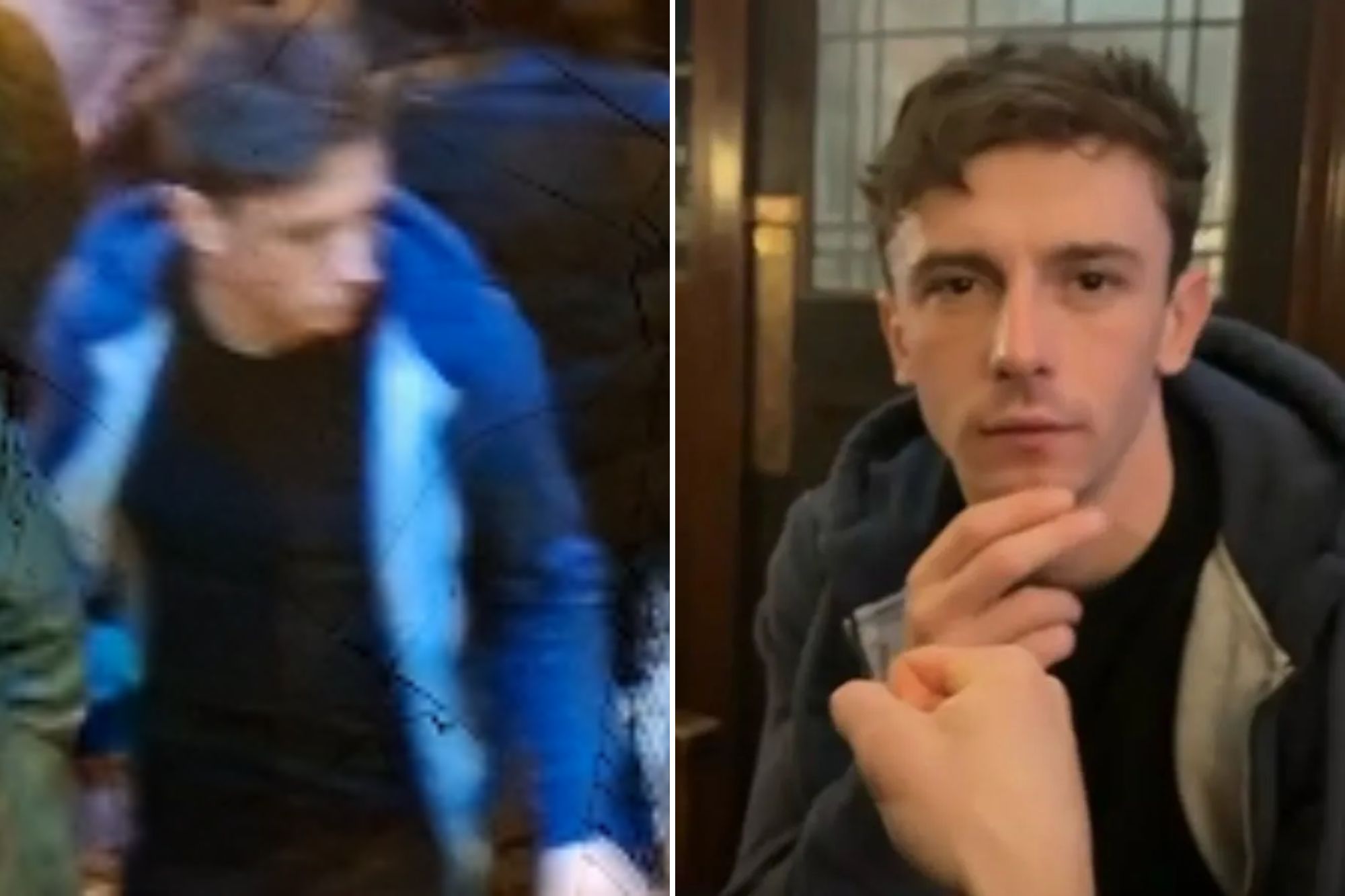 An image collage containing 2 images, Image 1 shows Ryan Rudd, a missing person last seen in Selby, Image 2 shows Photo of missing man Ryan Rudd