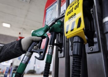 Pump prices have already been soaring (file picture), while there is alarm that the energy price cap could rise dramatically when it changes again in July