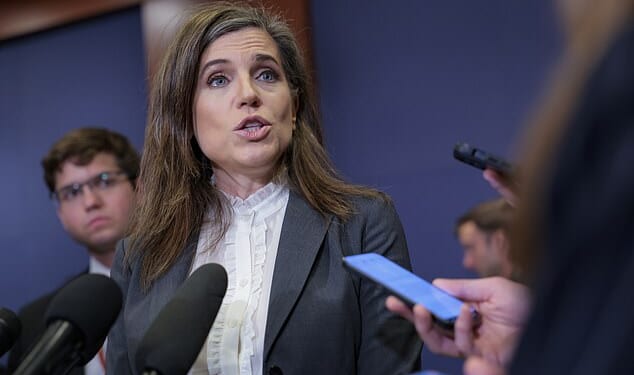 Congresswoman Nancy Mace told reporters she was 'misled' about the war after she exited the meeting on Wednesday