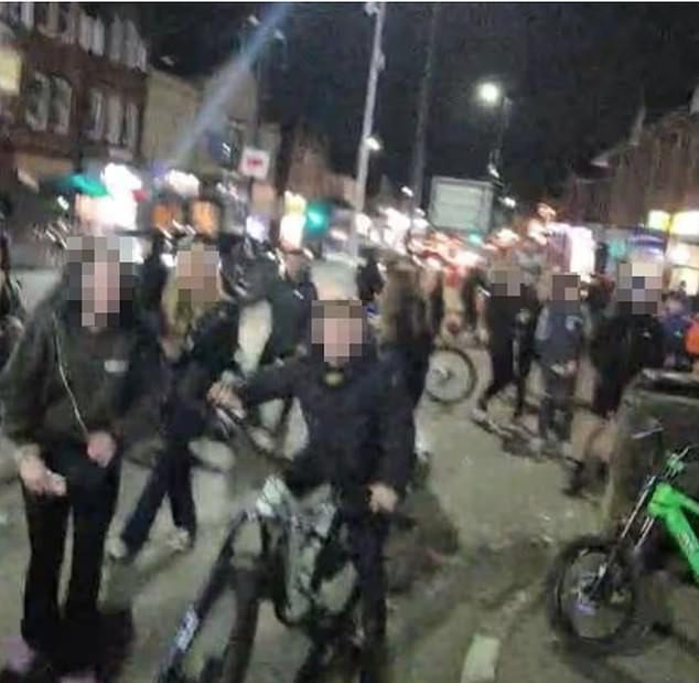 The groups of up to 20 or 30 youths have been caught throwing rocks at passers-by, attempting to steal their phones, setting fires and violently assaulting other young people