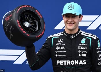 George Russell qualified in pole position for the Australian Grand Prix in style