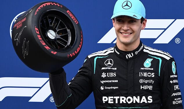 George Russell qualified in pole position for the Australian Grand Prix in style
