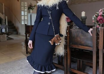 Georgia Toffolo got in the spirit as she sported a bag in the shape of a horse while Gemma Collins arrived at Cheltenham via helicopter for day three of the races