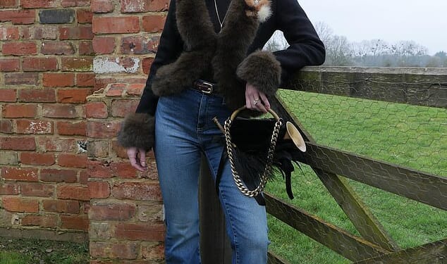 Georgia Toffolo went for a more casual look for the last day of the Cheltenham Races as she sported a pair of jeans for her final outing in the Cotswolds