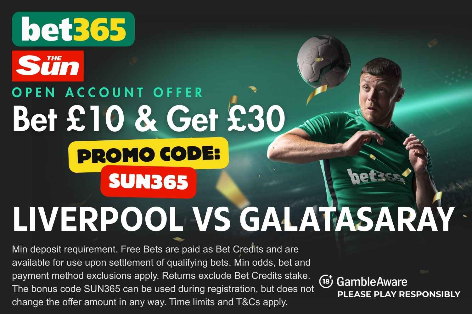 Liverpool vs Galatasaray bet365 bonus code