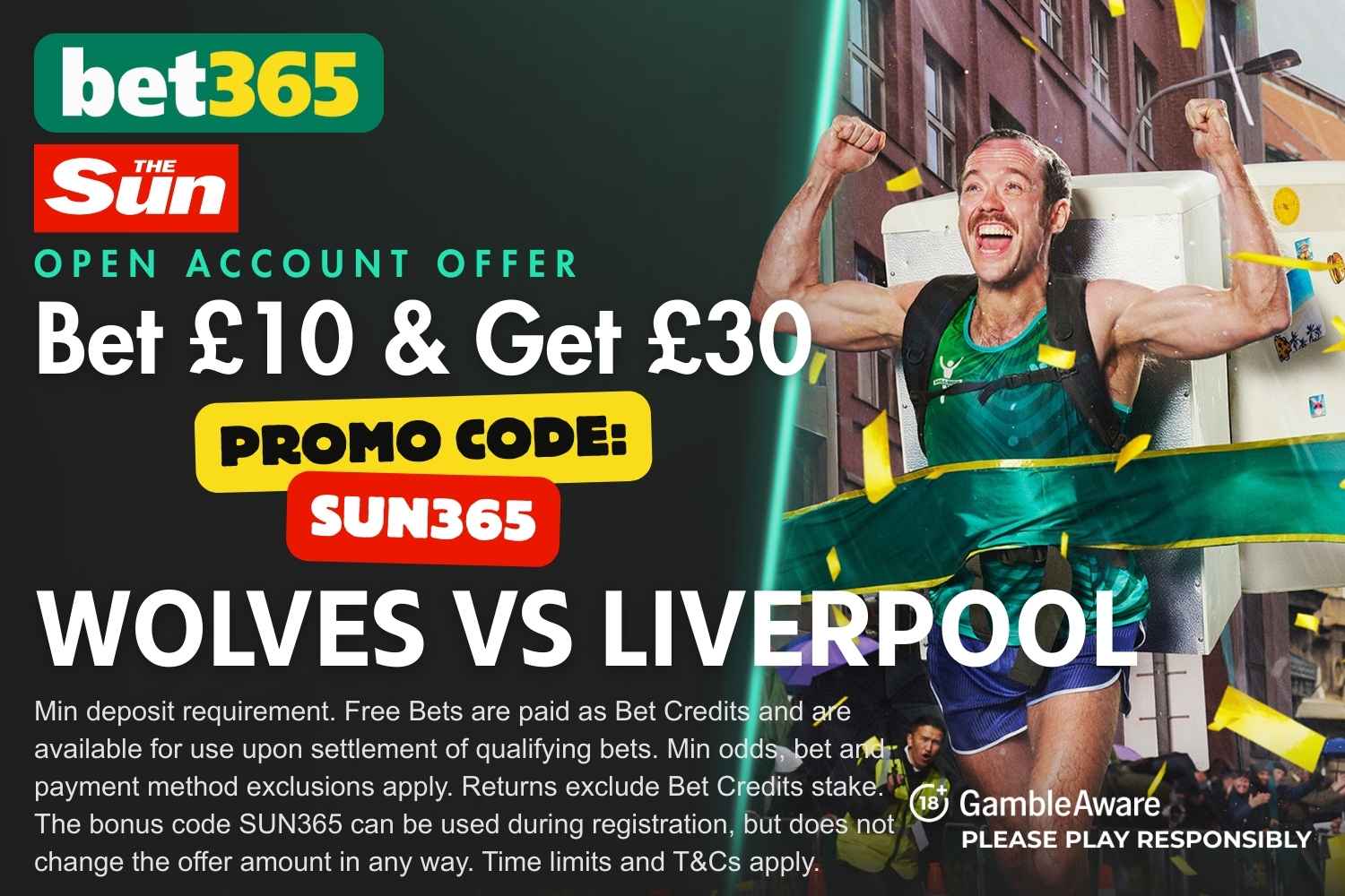 Wolves vs Liverpool bet365 bonus code