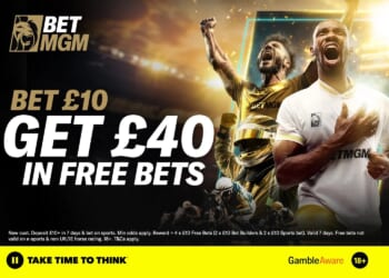 Get £40 in free bets to spend on football with BetMGM