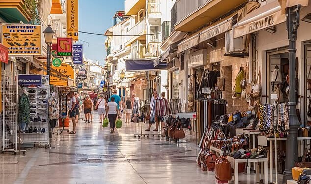 A 14-year-old girl was allegedly sexually assaulted by three men at a hotel on Spain's Costa del Sol before jumping from a balcony to escape, police said. Pictured: A stock image of Torremolinos