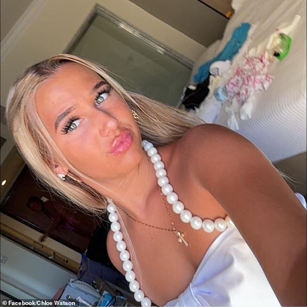 Chloe's relatives were too upset to talk and are being cared for by specialist trained officers