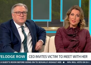 After an advert break at around 9.40am, the show did not return and the Good Morning Britain logo appeared on our TV screens