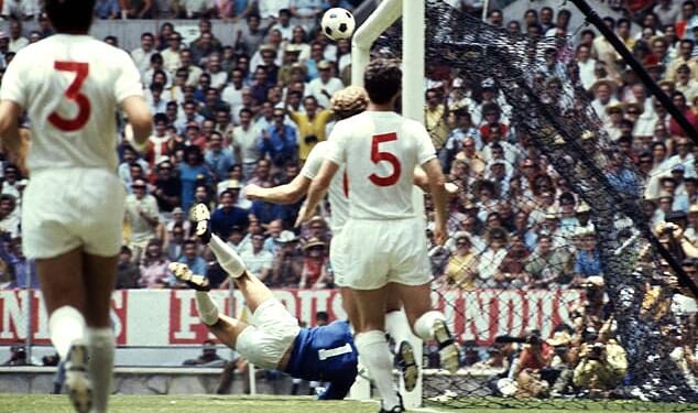 England lost 1-0 to eventual winners Brazil , but the match is remembered for Banks’s acrobatic display, in which he blocked a downward header from Pele