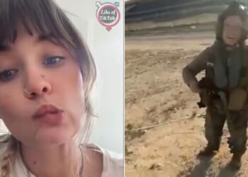 There was a sharp contrast between the two videos, one in which a grateful Kuwaiti approached a downed U.S. pilot offering thanks and assistance, left, and the other in which an arrogant young woman wished death on U.S. service members participating in the attacks on Iran.