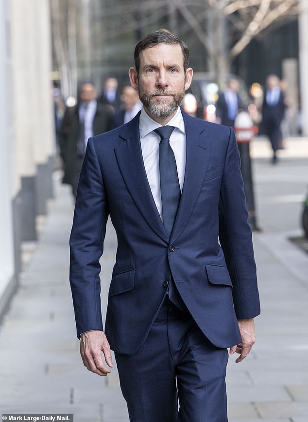 Lex Greensill outside the High Court earlier in March where he appeared at a previous hearing