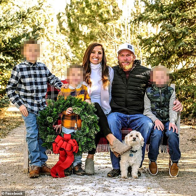 Kouri Richins and her husband Eric Richins with their three young sons before his March 4, 2022 death