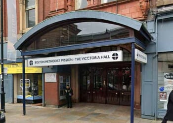 The Music of Harry Potter extravaganza was advertised to punters as taking place at Bolton's Victoria Hall (pictured) on Sunday - only for ticketholders to turn up to a closed theatre and a sign informing them no event had ever been scheduled