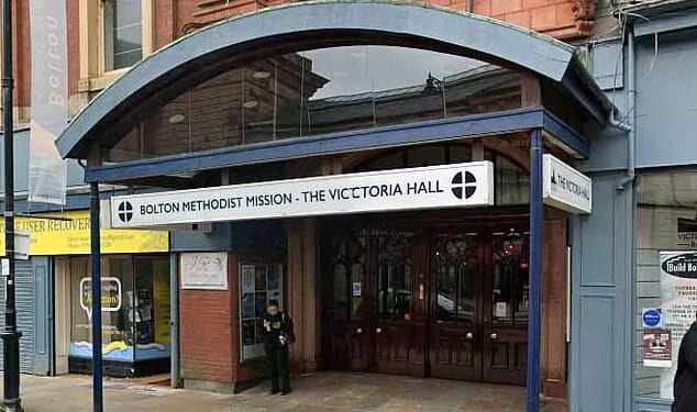 The Music of Harry Potter extravaganza was advertised to punters as taking place at Bolton's Victoria Hall (pictured) on Sunday - only for ticketholders to turn up to a closed theatre and a sign informing them no event had ever been scheduled