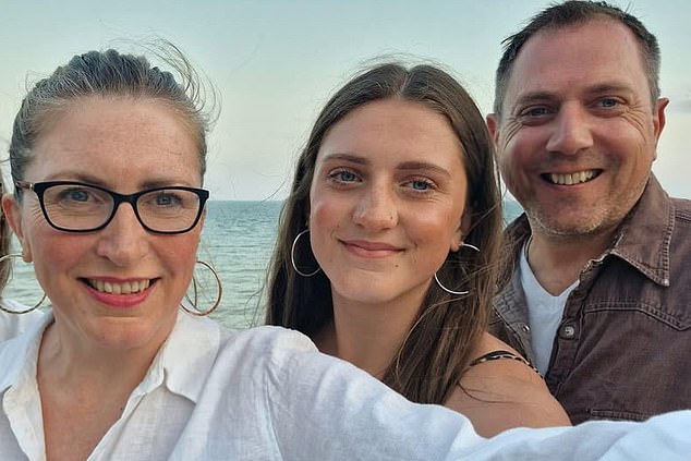 Juliette (centre) lived in nearby Whitstable with her father Michael, 46, mother Rebecca, 49, and older sister Florence, 20