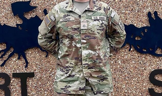 Declan Coady, the youngest of the six soldiers killed in a drone strike in Kuwait following the US' attack on Iran , spoke to his brother likely just hours before his death