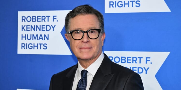 TV host and writer Stephen Colbert attends the Robert F. Kennedy Human Rights "Ripple of Hope Awards Gala" in New York City on Dec. 9, 2025.