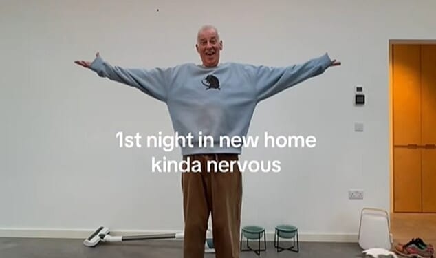 Michael Barrymore moved into the bungalow in a town in the fashionable south of the county two weeks ago