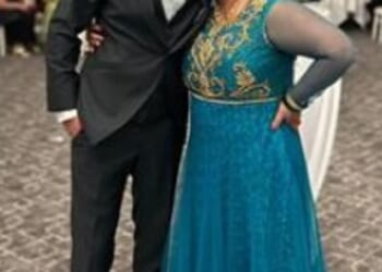 Shazia with her eldest son Adam at his wedding. When I saw the photographs a few weeks later, I was devastated, she says