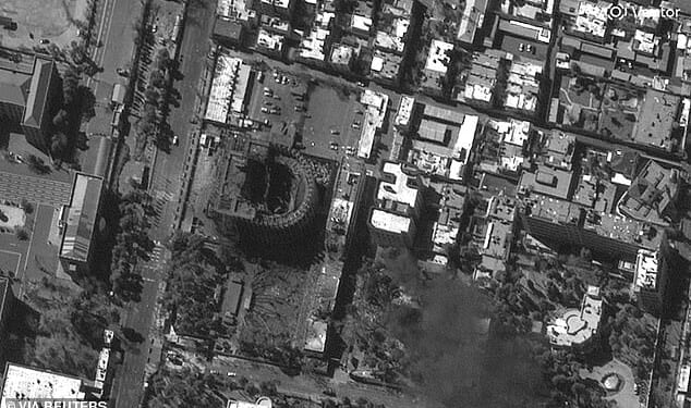 A satellite image shows a view of the damaged Presidential Complex in Tehran, Iran, March 3, 2026