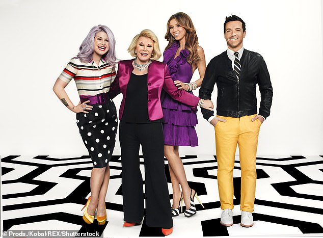 E!s Fashion Police saw a panel of fashion experts (L-R) Kelly Osbourne, Joan Rivers, Giuliana and George Katakouzinos offer their thoughts on celebrity ensembles, from chic to tragique