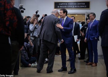 President Trump has bestowed $145 Florsheim dress shoes on multiple Cabinet secretaries, with many apparently feeling obliged to wear them, including Marco Rubio