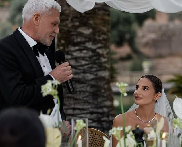 It was family weddings that brought Wayne and Gary back together, including daughter Tia's marriage to football manager Harry Agombar in Majorca last year