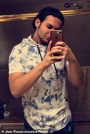 DiMeo is pictured before the accident