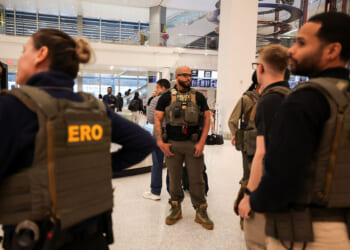 ICE arrives at clogged airports. But security lines, DHS shutdown persist.